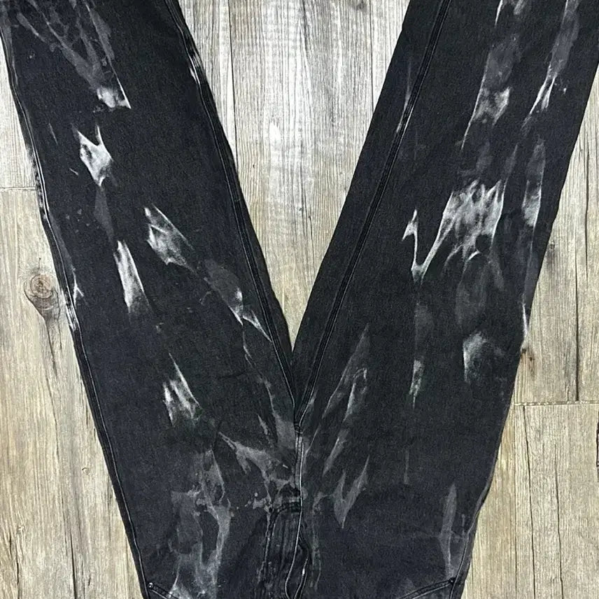 [BUNJANG] Flavorism Black Washed Denim Pants / 플레이버리즘 블랙 워싱 데님 팬츠