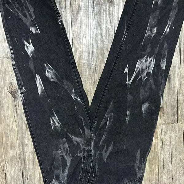 [BUNJANG] Flavorism Black Washed Denim Pants / 플레이버리즘 블랙 워싱 데님 팬츠