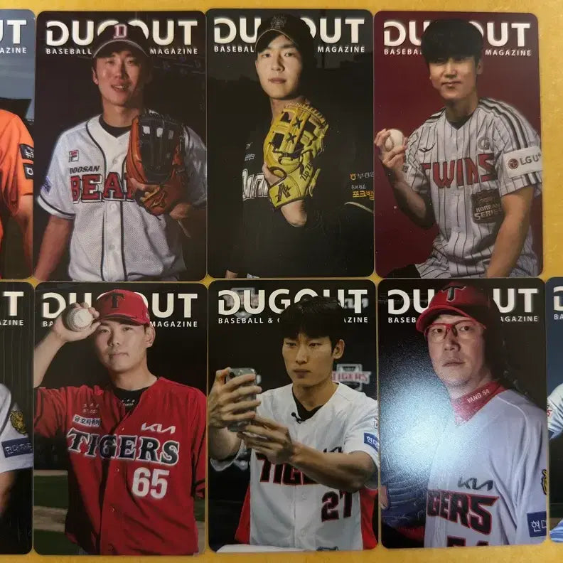 [BUNJANG] Baseball Dugout Magazine Player Photocard / 프로야구 더그아웃 매거진 선수 포토카드