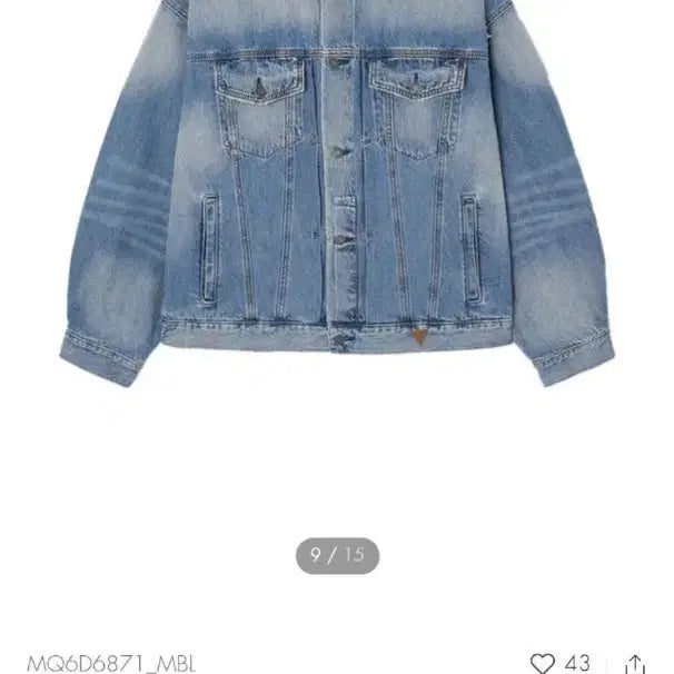[BUNJANG] Guess Indigo Denim Jacket MQ6D6871 Suzy Hyunjin Stray Kids / 게스 남녀공용 인디고 데님 자켓 MQ6D6871 수지 현진 스키즈