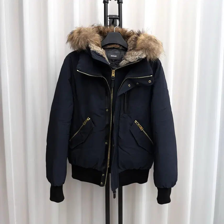 [BUNJANG] Mackage Dixon Padding Navy Gold / [38] 맥케이지 딕슨 패딩 네이비 금장