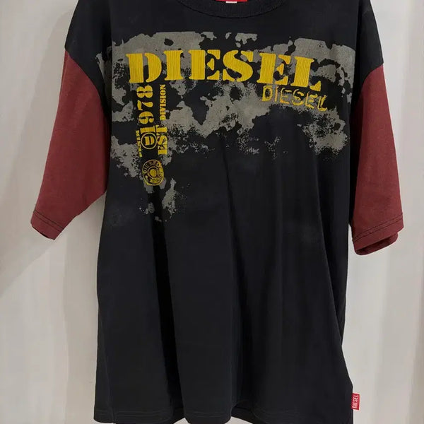 [BUNJANG] Diesel Dirty Block T-Shirt / 디젤 더티 블록 티셔츠