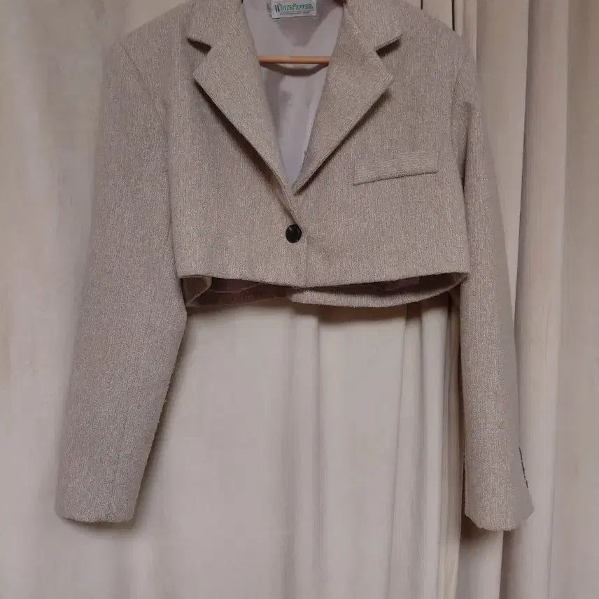 [BUNJANG] After Monday Cropped Jacket Beige / 애프터먼데이 크롭자켓