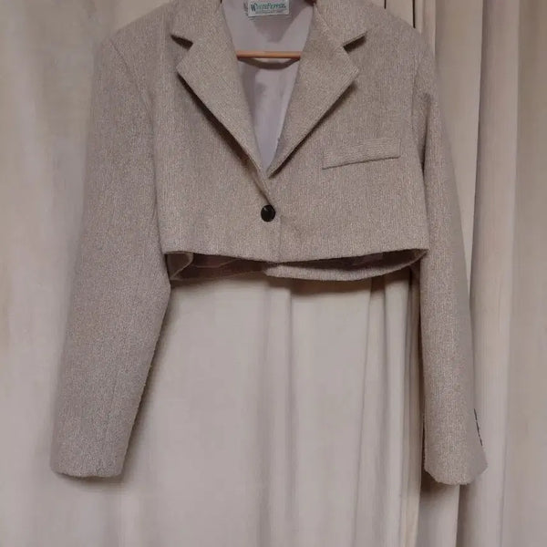 [BUNJANG] After Monday Cropped Jacket Beige / 애프터먼데이 크롭자켓