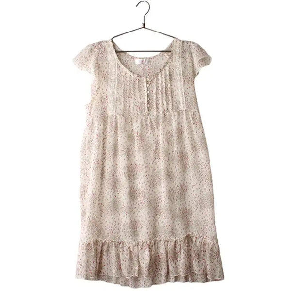 [BUNJANG] MICHEL KLEIN Vintage Pattern Sheer Dress / MICHEL KLEIN 빈티지패턴시스루원피스 모리룩 하구미룩 플라워