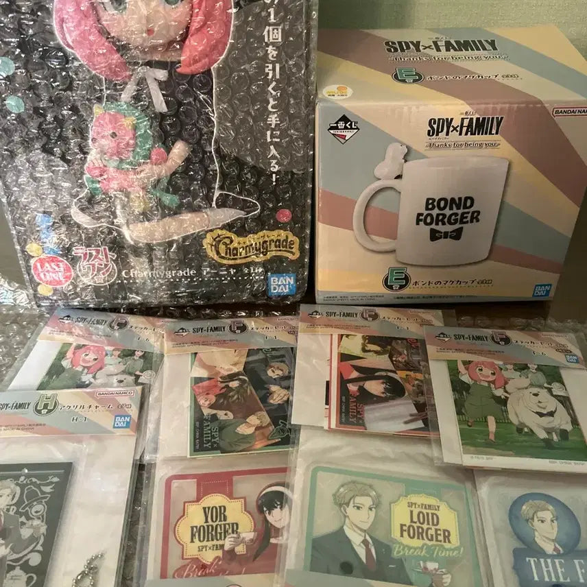 [BUNJANG] Spy x Family Ichiban Kuji Last One Bond Mug Cup & Bonus Items / 제일복권 스파패 스파이패밀리 라스트원 + 본드 머그컵 + 하위상