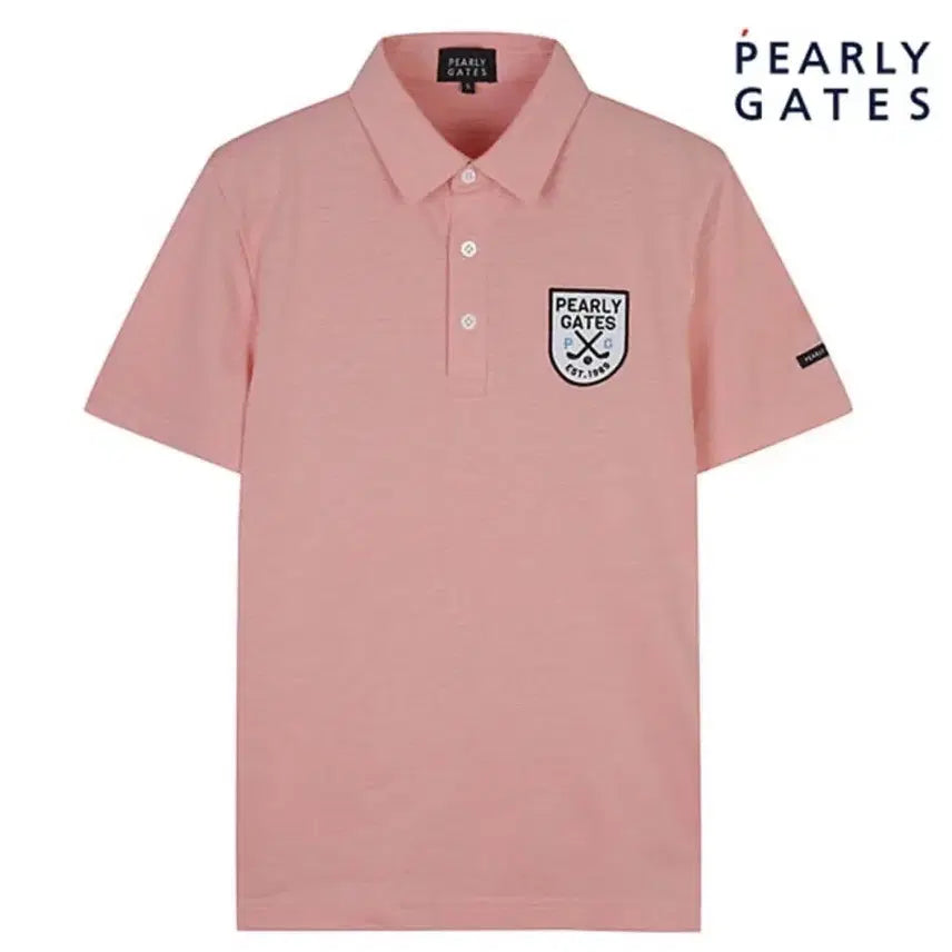 [BUNJANG] PEARLY GATES Men's Patch Cool Collar T-Shirt Size 4 (95) / 파리게이츠남성패치쿨카라티셔츠4(95)