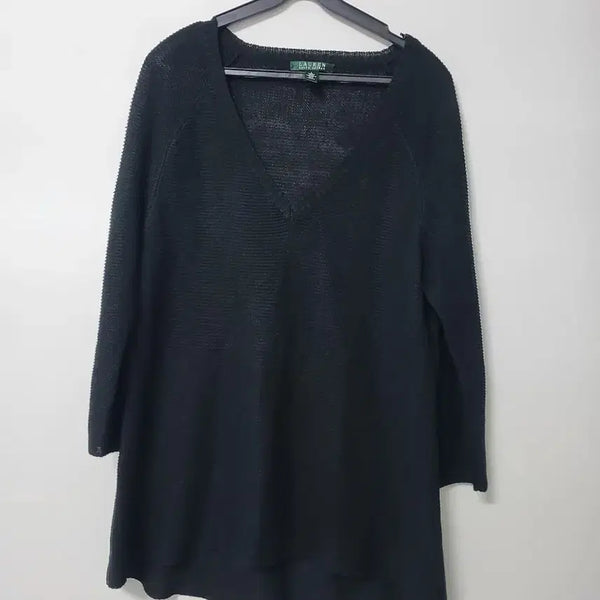 [BUNJANG] Lauren Ralph Lauren Women's Linen Oversized Knit Top / 여성 로렌 랄프로렌 여름 린넨 박시니트(새상품.스판오버핏95-100)