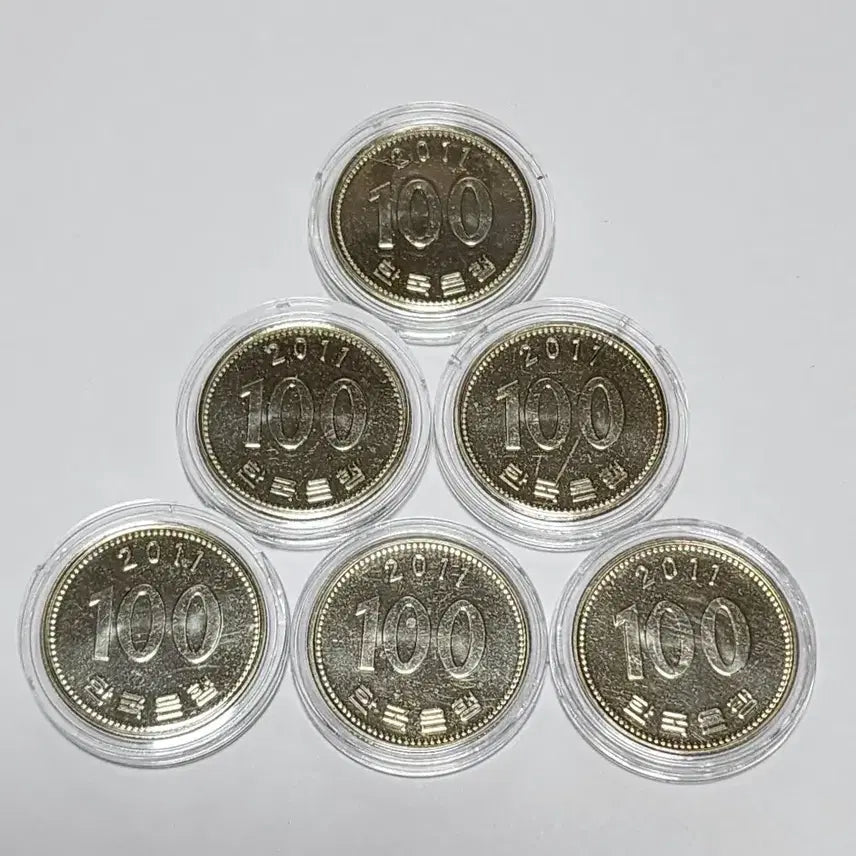 [BUNJANG] 2017 100 Won Coin Bundle Set / 2017년 100원 동전 6개일괄