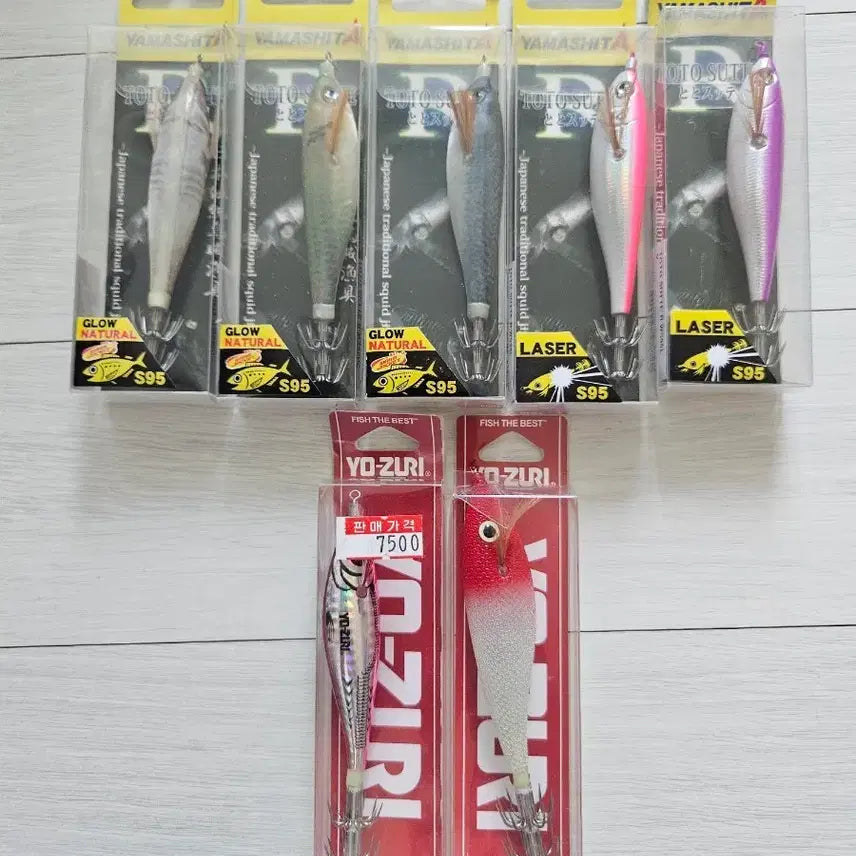 [BUNJANG] Yamashita AJ.QS, Yozuri Pepper Red, and other 5 types Fishing Lures Set + Counter / 내만갑 장원도전)야마시타 AJ.QS,요즈리 고추장  등 7종+카운터기