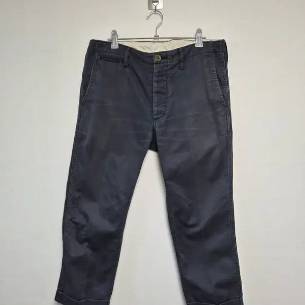 [BUNJANG] Visvim Navy Cropped Chino Pants P-156 / 비즈빔visvim 네이비 크롭 치노 팬츠 P-156