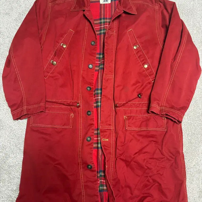 [BUNJANG] Issey Miyake Hai Vintage Coat Burgundy / 이세이미야케 Hai 빈티지 코트 버건디