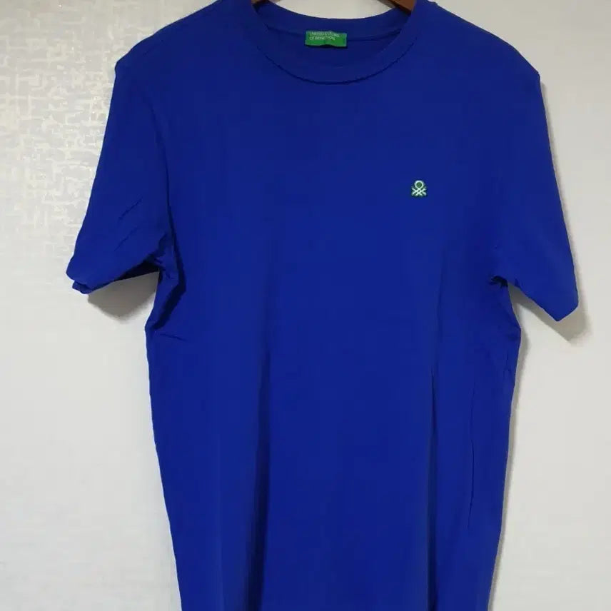 [BUNJANG] United Colors of Benetton Blue Short Sleeve T-Shirt - Size L / 베네통 블루 반팔 티셔츠 L
