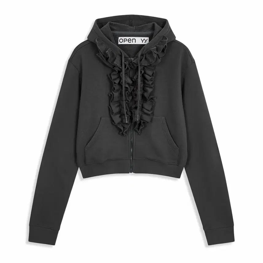 [BUNJANG] Open YY Ruffle Hoodie Size M / 오픈 와이와이 러플 후디 Msize