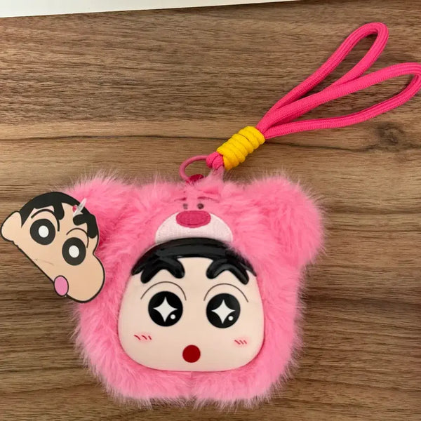 [BUNJANG] Shin-chan Lotso Bear Costume Keychain / [새상품]짱구 랏소 키링