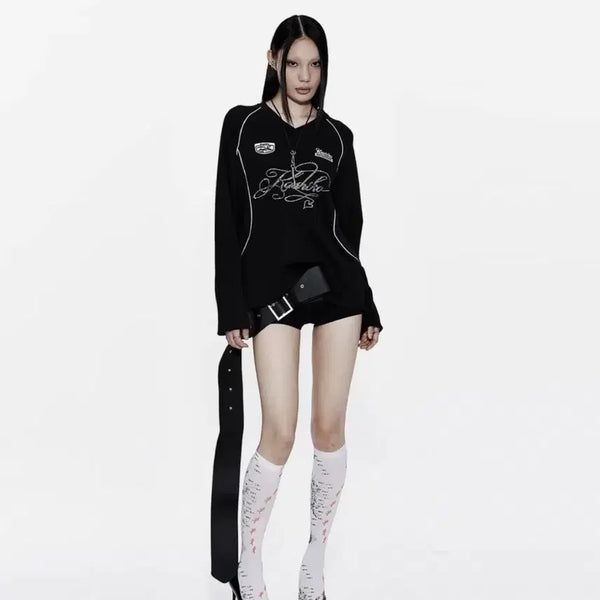 [BUNJANG] Casico Rugby T-Shirt Black M / 카시코 와플 럭비 티 블랙 M