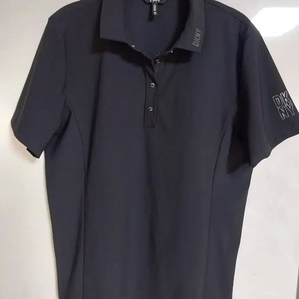 [BUNJANG] DKNY Black Short Sleeve Collar T-Shirt / DKNY 골프 블랙 반팔 카라 티셔츠