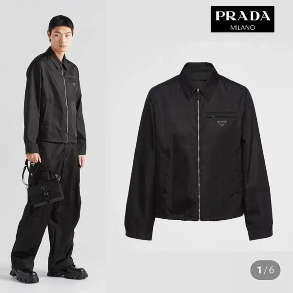 [BUNJANG] Prada Re-Nylon Blouson Jacket Size 48 / 프라다 리나일론 블루종자켓 48사이즈