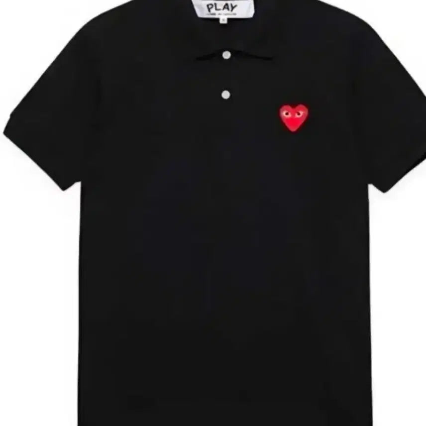 [BUNJANG] Comme des Garçons Polo Shirt / 꼼데가르송 카라티.  블랙/화이트