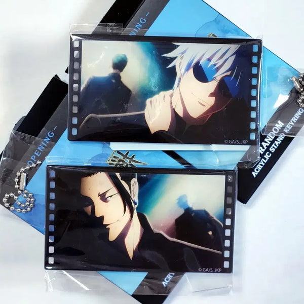 [BUNJANG] Jujutsu Kaisen 'Hokai Okketsu' Gojo & Geto Pop Up Acrylic Charm Stand Set / (2개세트) 주술회전 회옥옥절 고죠 게토 팝퍼블 아크릴 키링 겸 스탠드