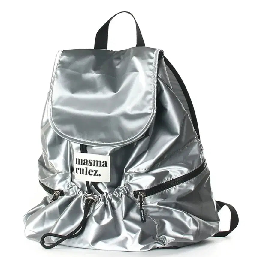 [BUNJANG] Masma Rulez Silver Backpack / masma rulez. 실버 백팩 새상품 마스마룰즈 책가방