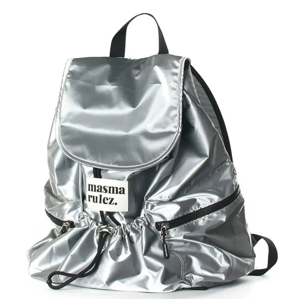 [BUNJANG] Masma Rulez Silver Backpack / masma rulez. 실버 백팩 새상품 마스마룰즈 책가방