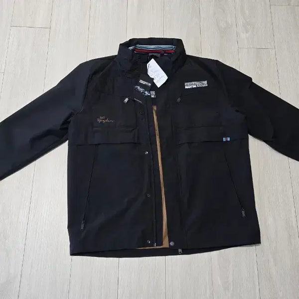 [BUNJANG] Porsche Martini Racing Black Windbreaker Jacket / 포르쉐 마티니 레이싱 블랙 바람막이