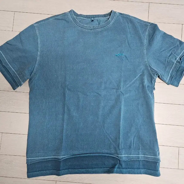 [BUNJANG] Ader Error Blue Washing T-Shirt / 아더에러 블루 워싱 반팔 티셔츠
