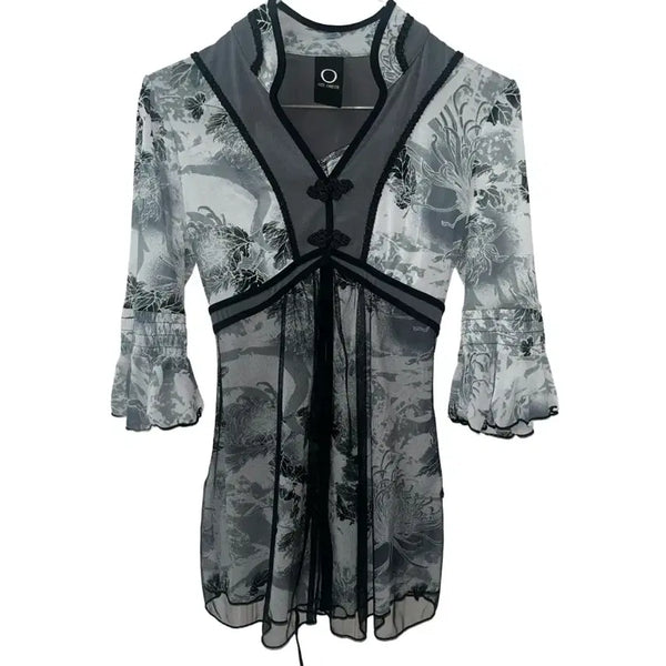 [BUNJANG] Ozz Oneste Lace-up China Blouse / Ozz oneste 오즈온 레이스업 차이나 블라우스 오리엔탈