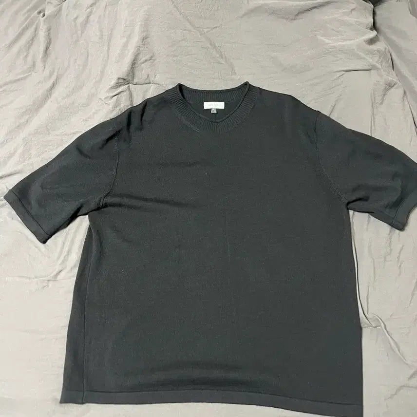 [BUNJANG] Bellié City Pullover Short Sleeve Knit Black Size 105 / 벨리에 시티 풀오버 숏 슬리브 니트 블랙 105사이즈