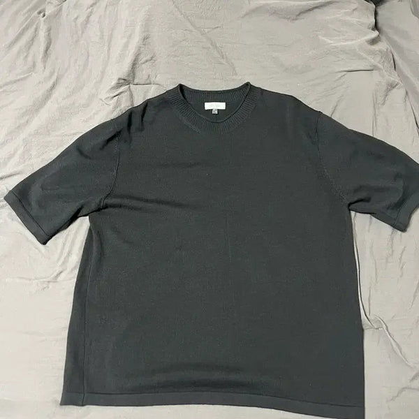 [BUNJANG] Bellié City Pullover Short Sleeve Knit Black Size 105 / 벨리에 시티 풀오버 숏 슬리브 니트 블랙 105사이즈