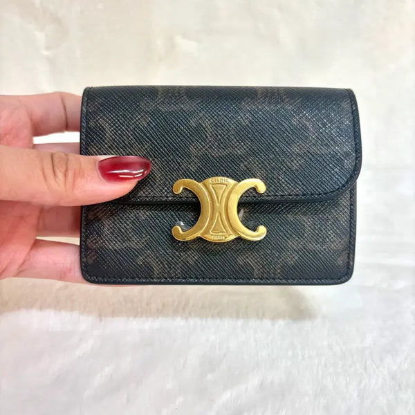 [BUNJANG] Celine Small Triofe Flap Wallet / [새상품급/크림인기템] 셀린느 트리옹프 카드지갑 탄