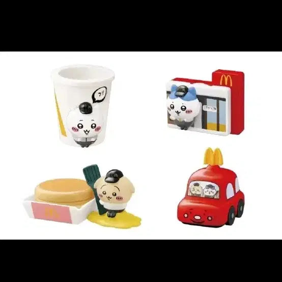 [BUNJANG] Chikawa Usagi Japanese McDonald's Happy Meal Toy 4-Set / 일본 한정 먼작귀 맥도날드 치이카와 우사기 해피밀 장난감 4종 세트