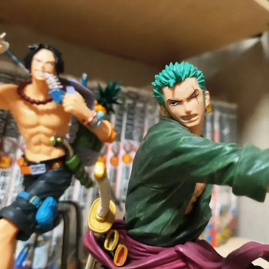 [BUNJANG] Bandai One Piece Zoro & Ace Figure Set (Yozou Monogatari, Mania Magazine) / 원피스 피규어 반다이 일괄 조로 조형이야기 에이스 매니아 매거진