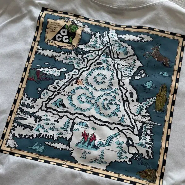 [BUNJANG] Nike ACG Iceland Map T-Shirt Summit White / 나이키 ACG 아이슬란드 맵 티셔츠 서밋 화이트 - US/EU