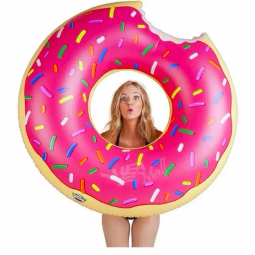 [BUNJANG] Big Mouth Giant Donut Tube / 빅마우스 핑크 도넛 튜브