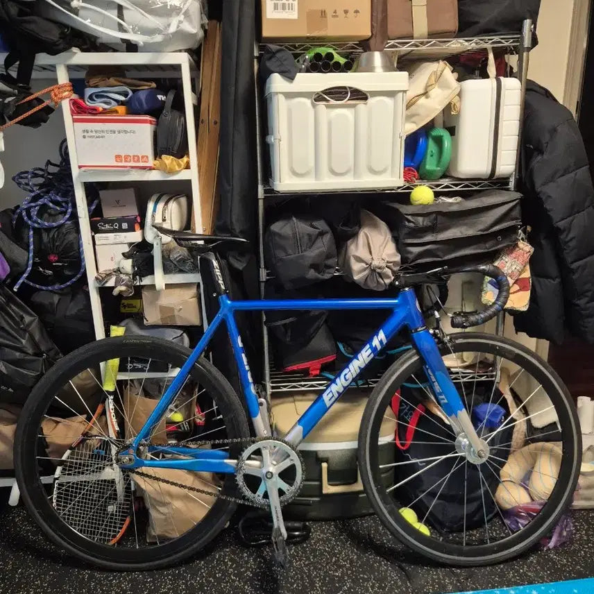 [BUNJANG] Engine 11 Candy Blue Medium Frame Bicycle / 엔진11 캔디블루 급처