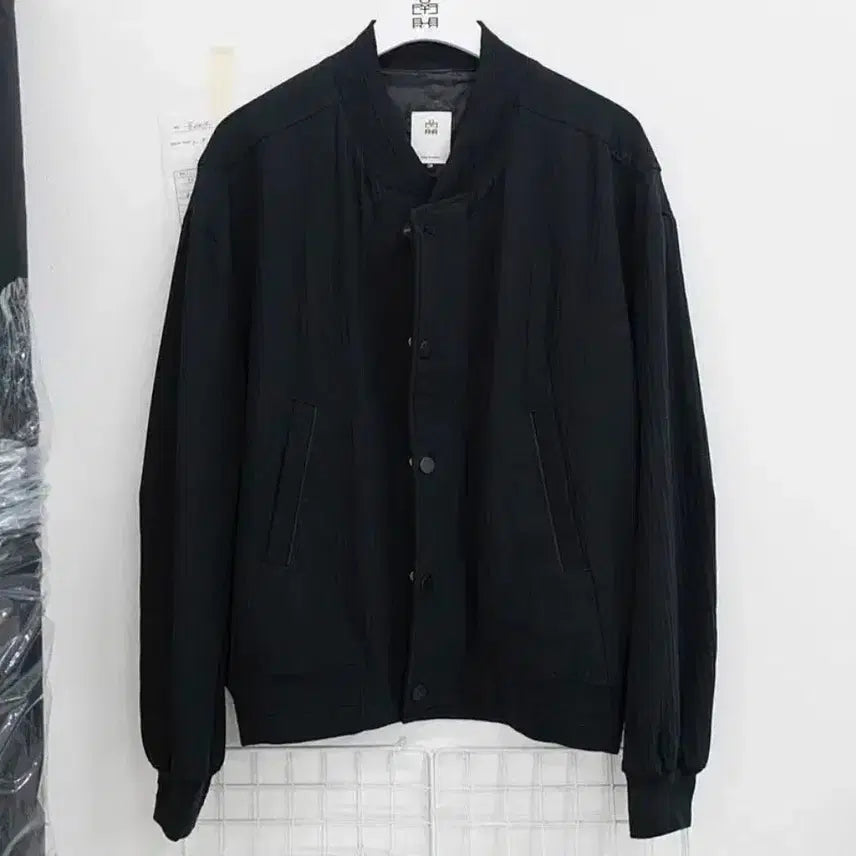 [BUNJANG] Polierter 22FW Wool Varsity Bomber Jacket Black / [3] 폴리테루 22FW 울 바시티 봄버 블랙