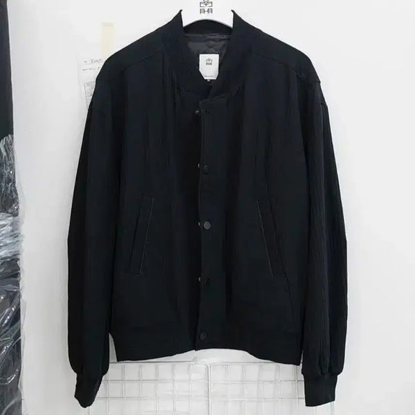 [BUNJANG] Polierter 22FW Wool Varsity Bomber Jacket Black / [3] 폴리테루 22FW 울 바시티 봄버 블랙