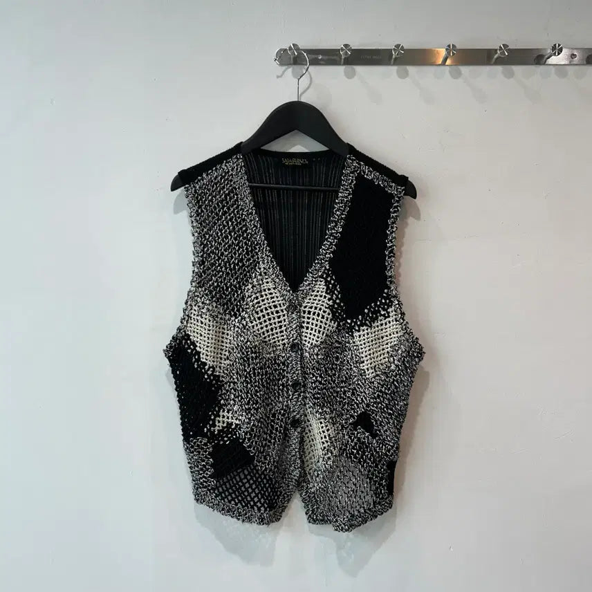 [BUNJANG] Vintage Pattern Crochet Vest / 빈티지 패턴 크로셰 베스트