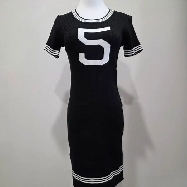 [BUNJANG] Black Knit Midi Dress One Size / 블랙 니트 원피스 프리사이즈 55추천 새제품