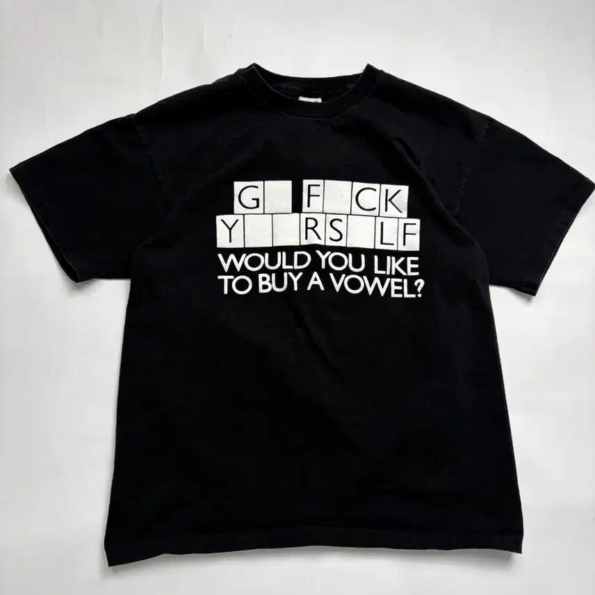 [BUNJANG] 90s Go Fuck Yourself Graphic Tee (Black) / 90s Go Fuck Yourself Tee (black)