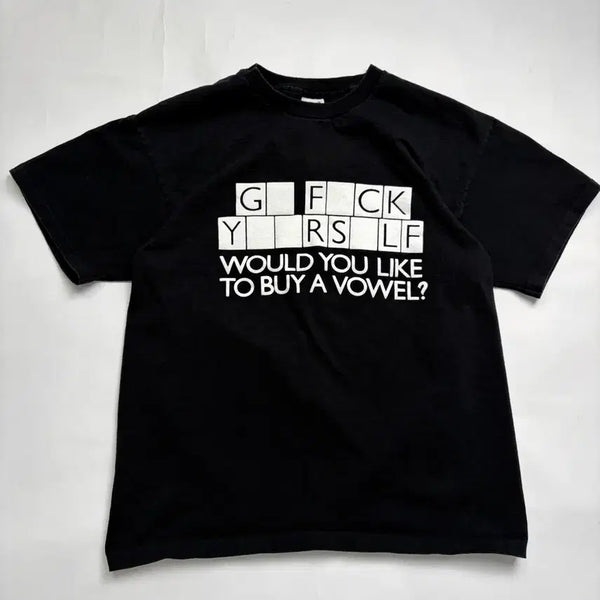 [BUNJANG] 90s Go Fuck Yourself Graphic Tee (Black) / 90s Go Fuck Yourself Tee (black)