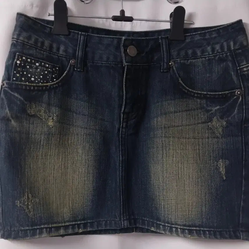 [BUNJANG] Y2K Vintage HUM Denim Mini Skirt / [실착X] Y2K 빈티지 흄 데님 미니 스커트 청치마