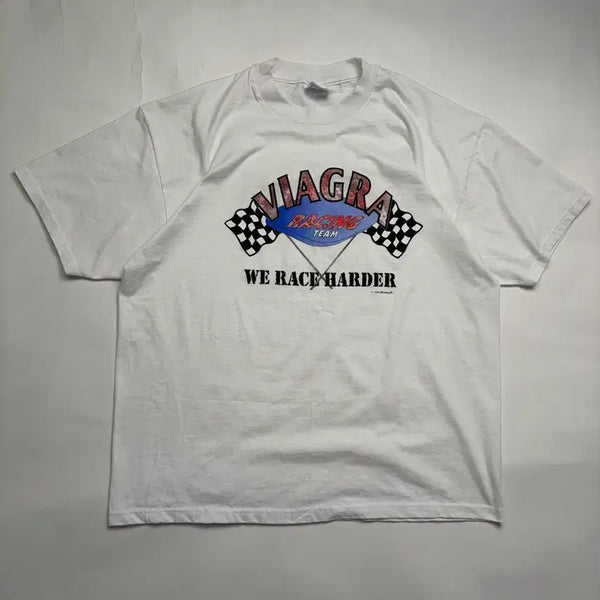 [BUNJANG] 90s Viagra Racing Team T-Shirt (White) / 90s Viagra Racing Tee (white)