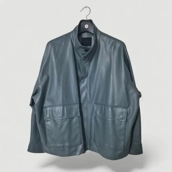 [BUNJANG] Spao Oversized Leather Jacket / [110]스파오 가죽자켓 오버핏