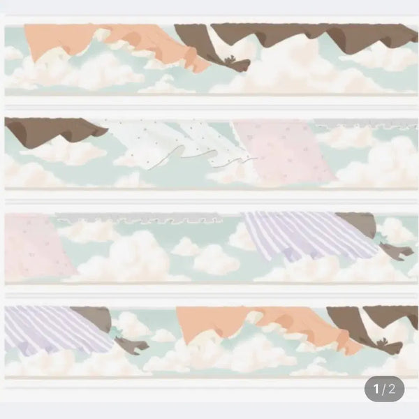 [BUNJANG] Sosoheehee Mint Sky Washi Tape / [원가띵] 소소히히 하늘민트마테