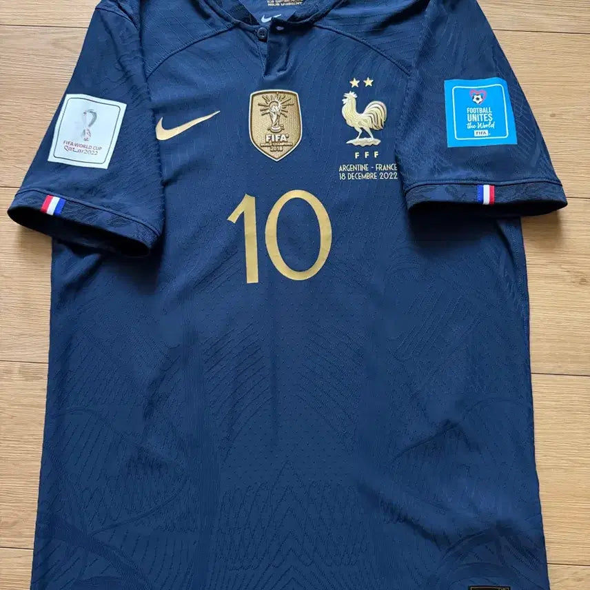 [BUNJANG] France 2022-2024 Mbappé Authentic Home Jersey - Size M / 22-24 음바페 어센틱