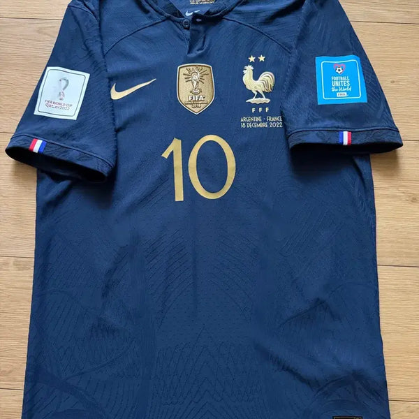 [BUNJANG] France 2022-2024 Mbappé Authentic Home Jersey - Size M / 22-24 음바페 어센틱