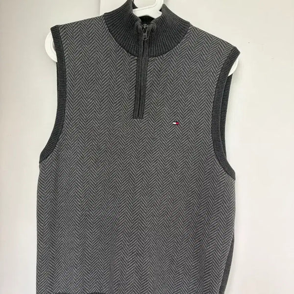 [BUNJANG] Tommy Hilfiger Herringbone Half-Neck Knit / 최상품급 타미힐피거 헤링본 하프넥 니트